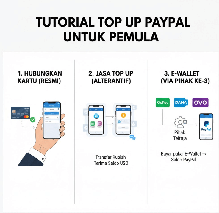 Tutorial Top Up PayPal untuk Pemula